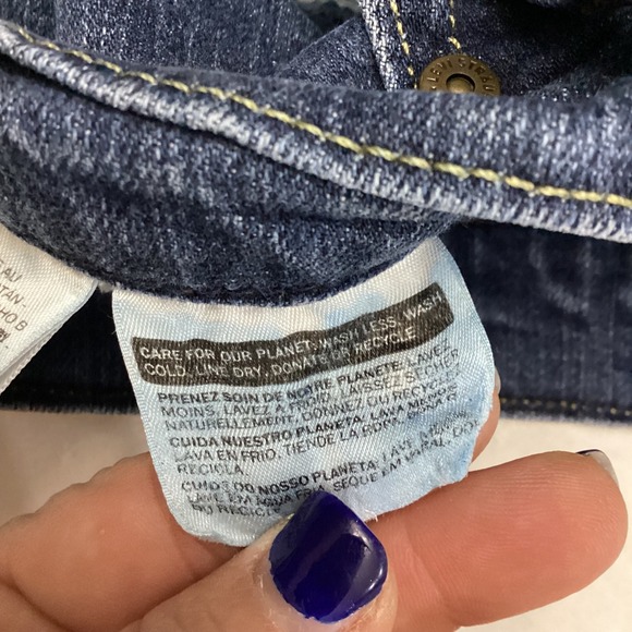 Levi Strauss Signature Women Bootcut Jeans Dark Wash Size 12 L 31x34 - Picture 6 of 10